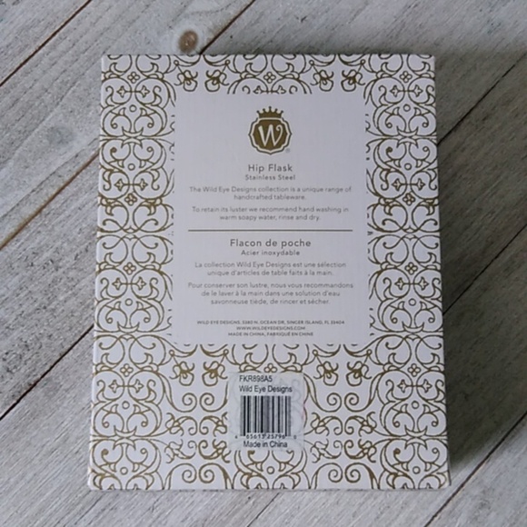 NIB Wild Eye Designs Round Hip Flask - From Miss to Mrs - Picture 6 of 9